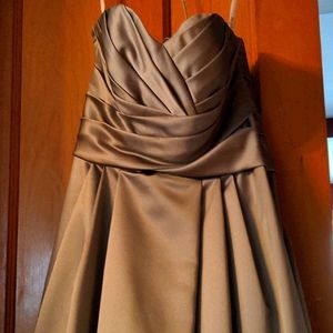 David's Bridal Silver Dress (never worn) Size 4